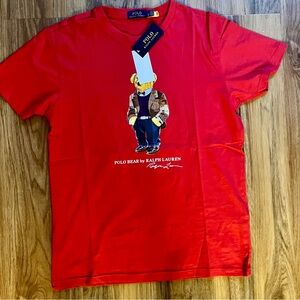 Brand new polo, Ralph Lauren, bear T-shirt, medium